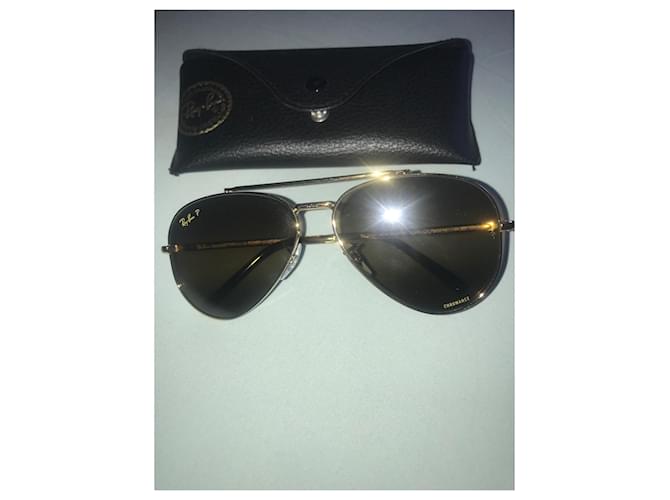 Ray-Ban NEW AVIATOR POLARIZED D'oro - vista 2