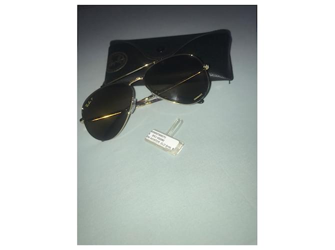 Ray-Ban NEW AVIATOR POLARIZED D'oro - vista 3