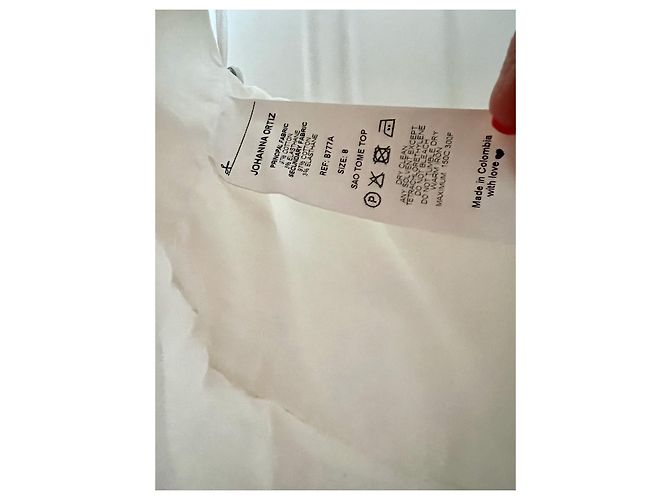 Autre Marque JOHANNA ORTIZ top blanco - vista 6