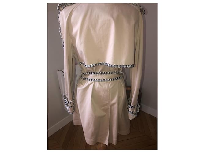 Gabardina Chanel Beige de Algodón - vista 2