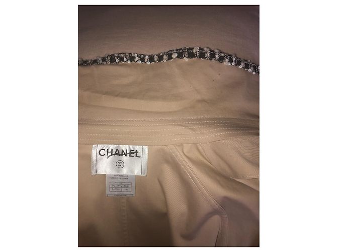 Gabardina Chanel Beige de Algodón - vista 5