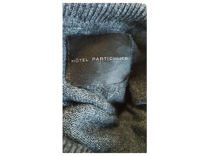 Hôtel Particulier Rollkragenpullover aus Kaschmir und Seide Grau M Anthrazitgrau - Ansicht 2