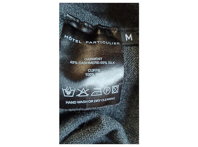 Hôtel Particulier Rollkragenpullover aus Kaschmir und Seide Grau M Anthrazitgrau - Ansicht 3