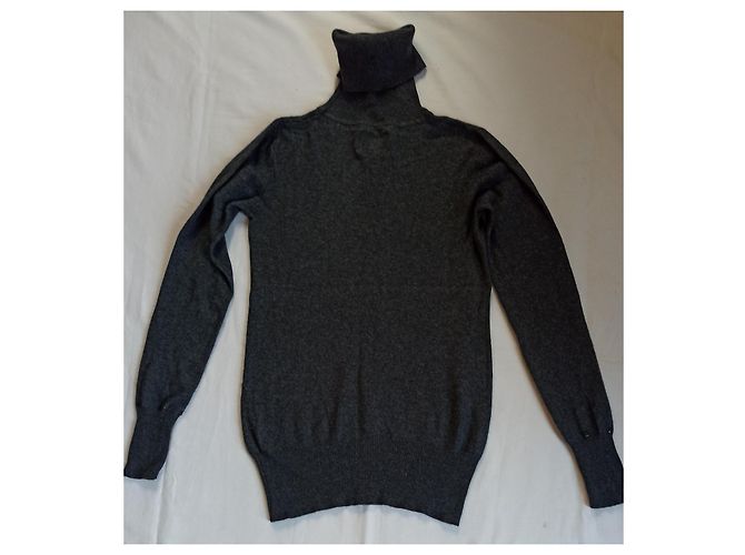 Hôtel Particulier Rollkragenpullover aus Kaschmir und Seide Grau M Anthrazitgrau - Ansicht 4