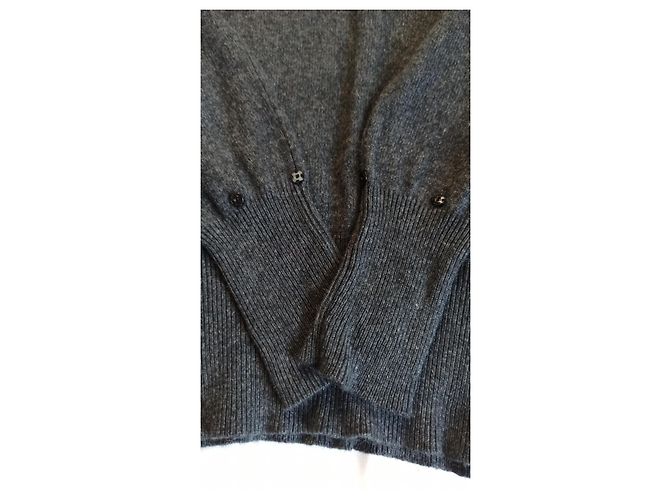 Hôtel Particulier Rollkragenpullover aus Kaschmir und Seide Grau M Anthrazitgrau - Ansicht 5