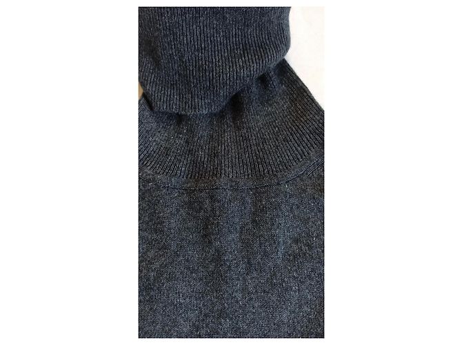 Hôtel Particulier Rollkragenpullover aus Kaschmir und Seide Grau M Anthrazitgrau - Ansicht 6