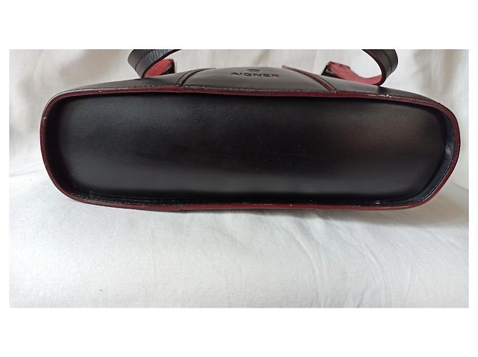Borsa Aigner in pelle nera Nero - vista 13