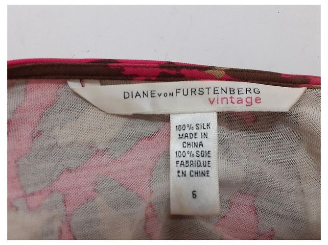 Diane Von Furstenberg Minivestido cruzado Julian de DvF con estampado rosa Cheetah - vista 7