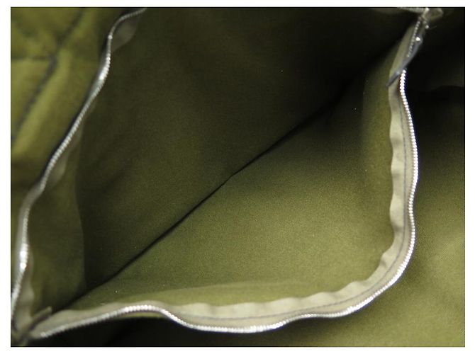 Hermès BORSA A MANO HERMES TOTO GM CABAS IN TELA VERDE E NERA BORSA A MANO - vista 8
