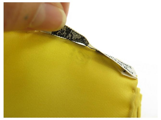 Hermès HERMES NEIGE D'ANTAN SCIARPA QUADRATA CATY LATHAM 90 SCIARPA IN SETA SETA GIALLA Giallo - vista 11