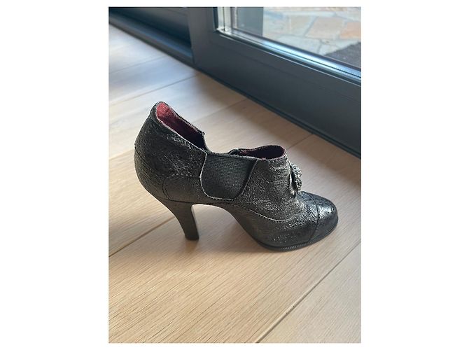 Cambon chanel botas camelia flor negro - vista 3