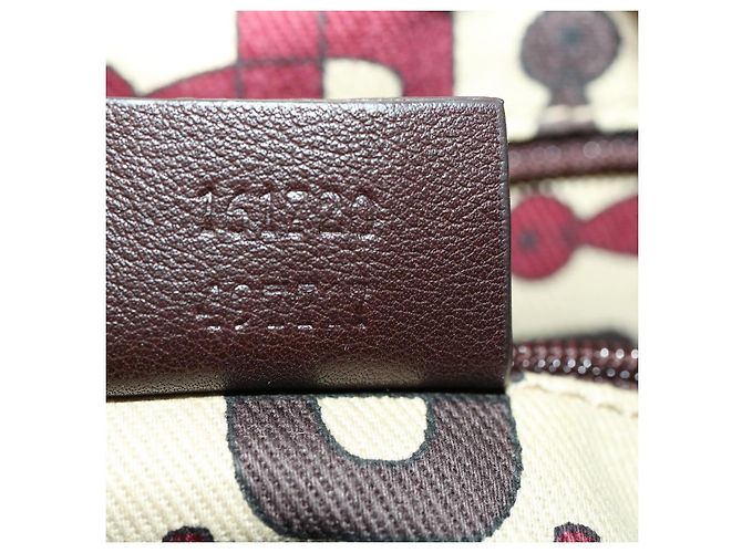 GUCCI GG Canvas Borsa A Tracolla Guccissima Marrone Auth am3101 - vista 11