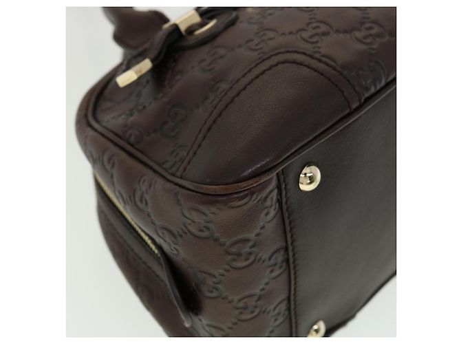 GUCCI GG Canvas Borsa A Tracolla Guccissima Marrone Auth am3101 - vista 15
