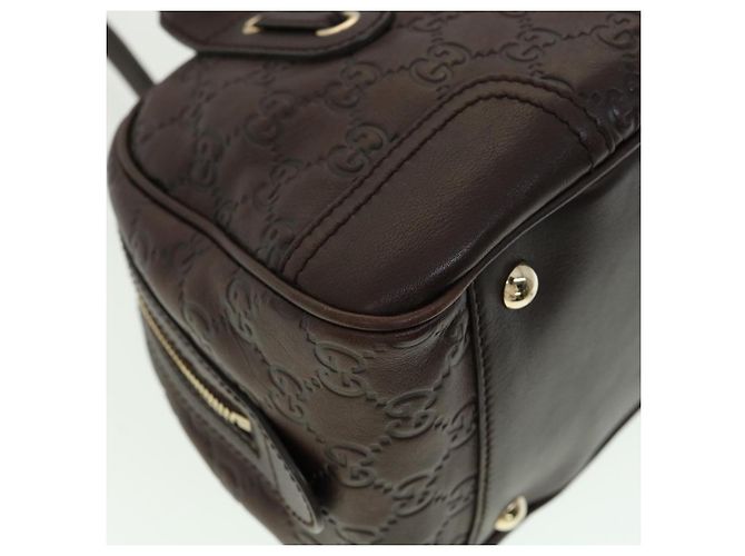 GUCCI GG Canvas Borsa A Tracolla Guccissima Marrone Auth am3101 - vista 17