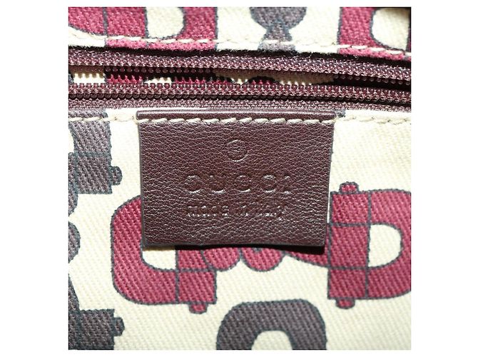 GUCCI GG Canvas Borsa A Tracolla Guccissima Marrone Auth am3101 - vista 18