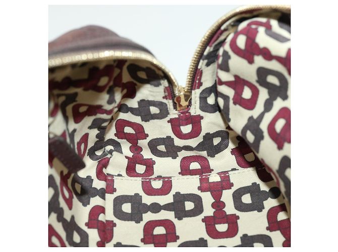 GUCCI GG Canvas Borsa A Tracolla Guccissima Marrone Auth am3101 - vista 19