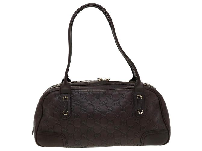 GUCCI GG Canvas Borsa A Tracolla Guccissima Marrone Auth am3101 - vista 2
