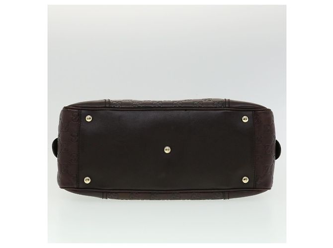 GUCCI GG Canvas Borsa A Tracolla Guccissima Marrone Auth am3101 - vista 5