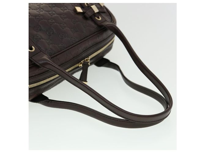 GUCCI GG Canvas Borsa A Tracolla Guccissima Marrone Auth am3101 - vista 7