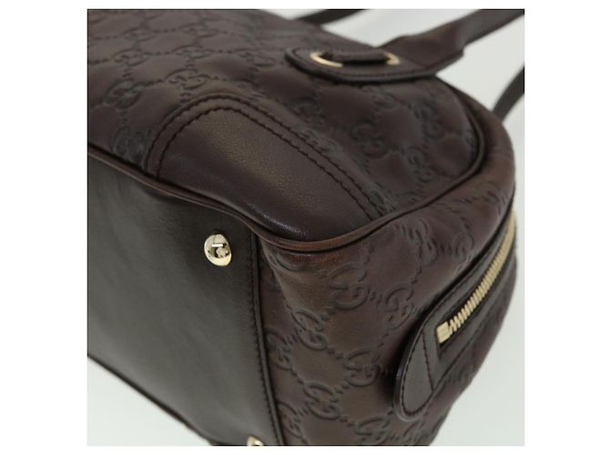 GUCCI GG Canvas Borsa A Tracolla Guccissima Marrone Auth am3101 - vista 8