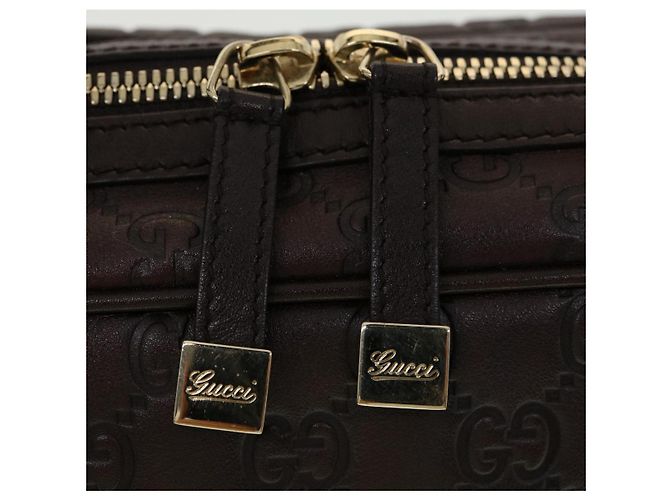 GUCCI GG Canvas Borsa A Tracolla Guccissima Marrone Auth am3101 - vista 9