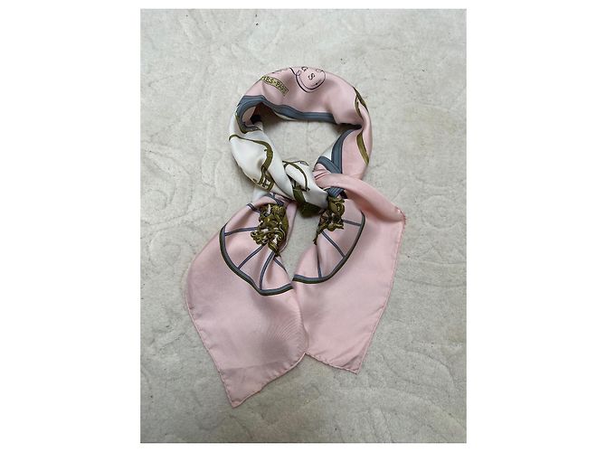Hermès Seidentuch Springs rosa 90 cm Pink - Ansicht 10