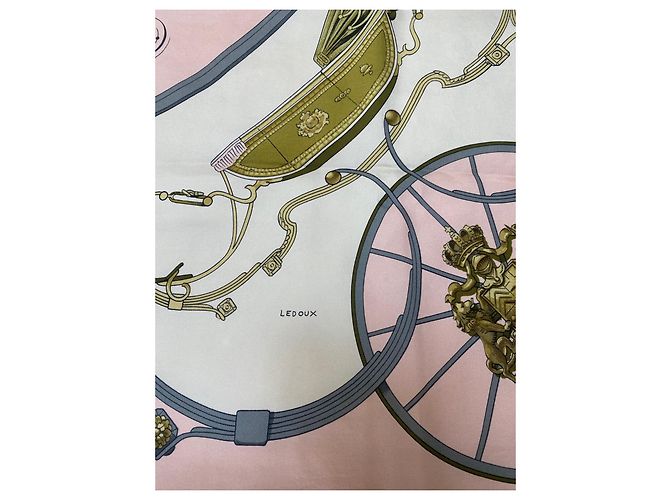 Hermès Seidentuch Springs rosa 90 cm Pink - Ansicht 3