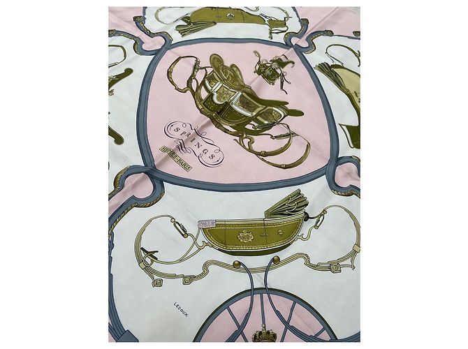 Hermès Seidentuch Springs rosa 90 cm Pink - Ansicht 5