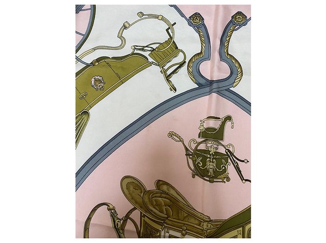 Hermès Seidentuch Springs rosa 90 cm Pink - Ansicht 7