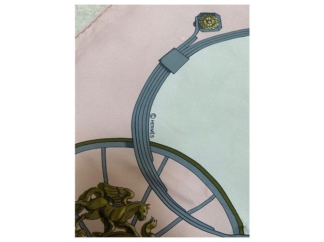 Hermès Seidentuch Springs rosa 90 cm Pink - Ansicht 9