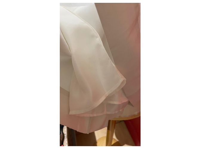 Falda de seda Isabel Marant Marfil Crema - vista 4