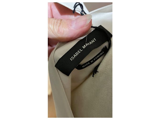 Falda de seda Isabel Marant Marfil Crema - vista 5