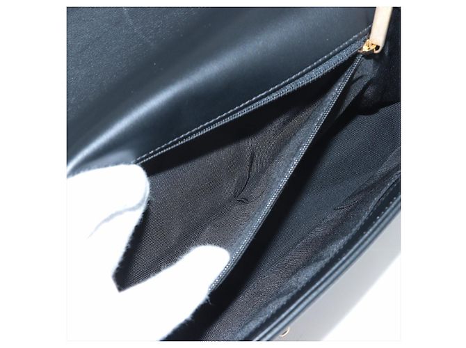 Boy Chanel Jungen Lederkette Schwarz Gold Metall - Ansicht 11
