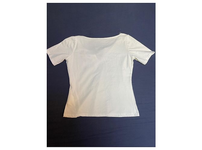 Camiseta blanca de algodón ROCCOBAROCCO con detalles dorados Blanco - vista 11