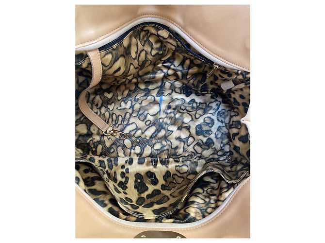 Longchamp Gatsby Handtasche aus beige Leder Python Optik - Ansicht 3