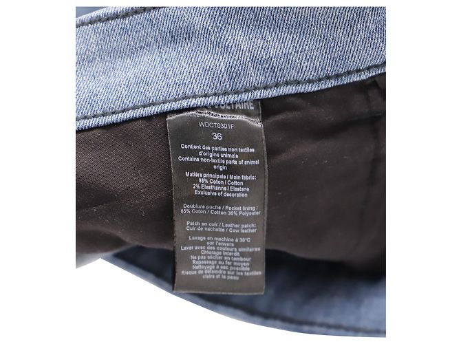 Zadig & Voltaire Minigonna Patch Work in Denim di Cotone Multicolor Stampa python - vista 3