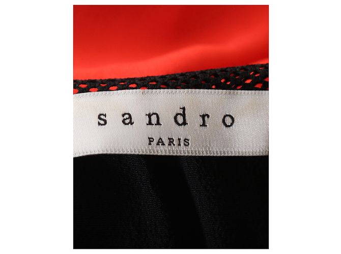 VESTIDO CON CUELLO REDONDO SANDRO Impresión de pitón - vista 4