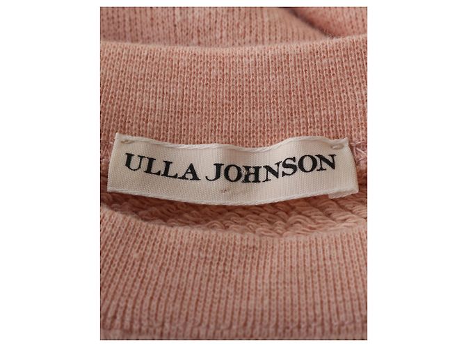 Vestido de punto con mangas abullonadas en algodón rosa de Ulla Johnson - vista 4