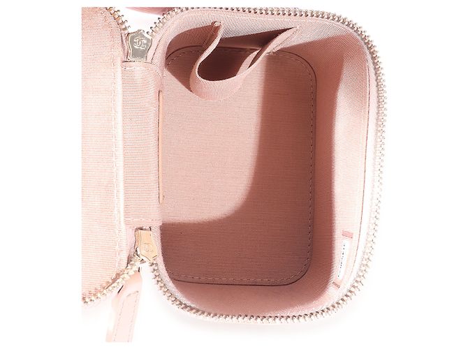 Vanity Chanel rosa gestepptes Lammfell Pearl Crush Mini-Kosmetikkoffer Pink - Ansicht 6
