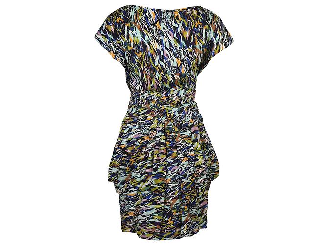 Abito Diane Von Furstenberg Stampato in Seta Multicolor Stampa python - vista 3