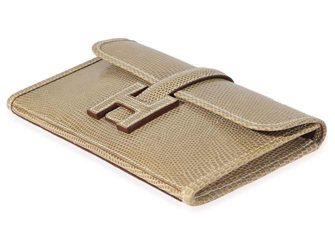 Hermès Hermes Ficelle Lizard Mini Jige D'oro - vista 3