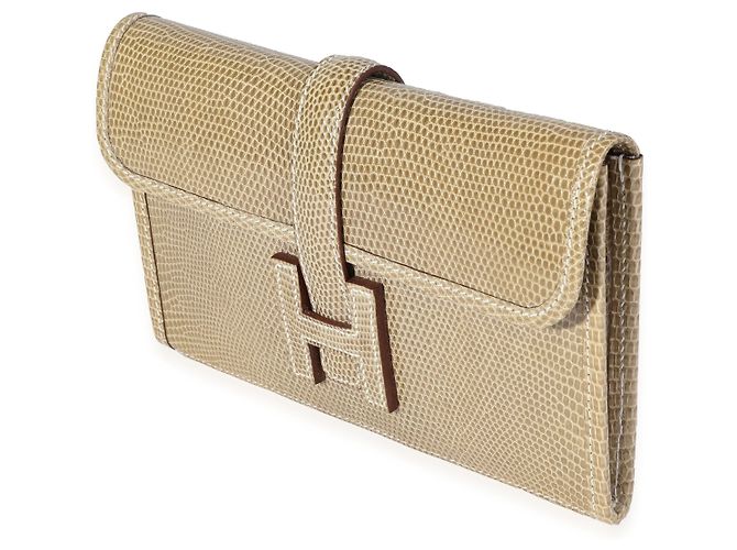 Hermès Hermes Ficelle Lizard Mini Jige D'oro - vista 4