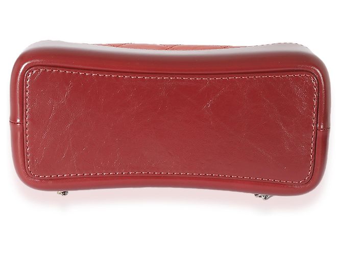 Chanel Raspberry Quilted Calfskin Small Gabrielle Backpack  Red - view 4