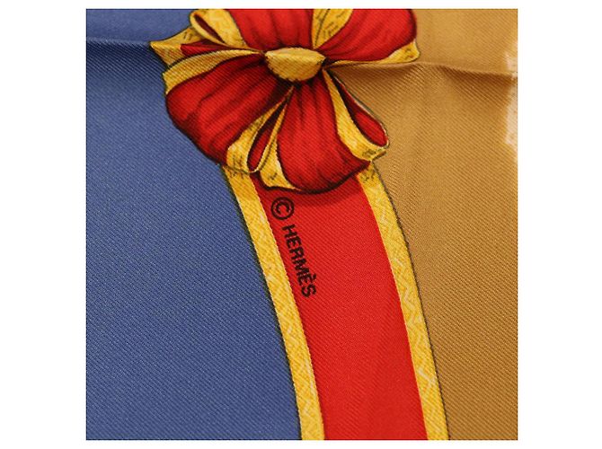 Hermès HERMES CARRE90 Sciarpa Seta ""ECOL FRANCAISE D""EQUITATION"" Blu Auth am3146 - vista 8