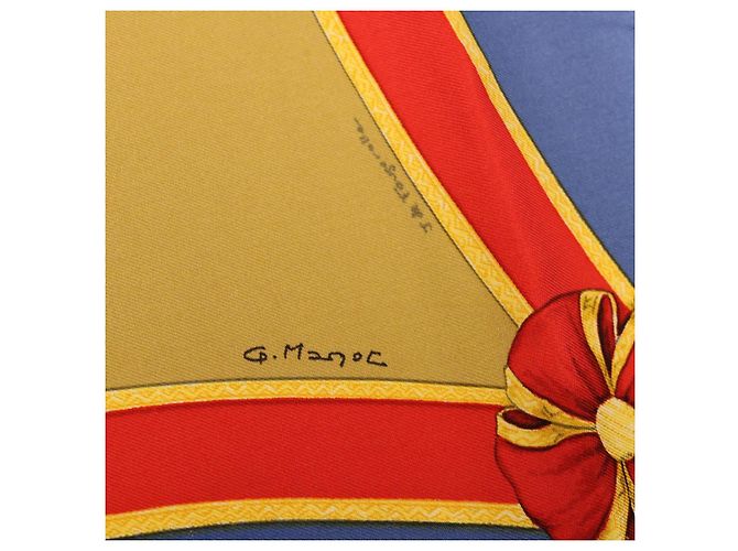 Hermès HERMES CARRE90 Sciarpa Seta ""ECOL FRANCAISE D""EQUITATION"" Blu Auth am3146 - vista 9