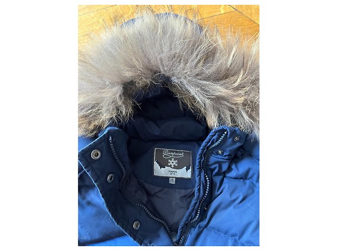 Piumino Bonpoint in piuma d'oca blu navy 4 anni - vista 2