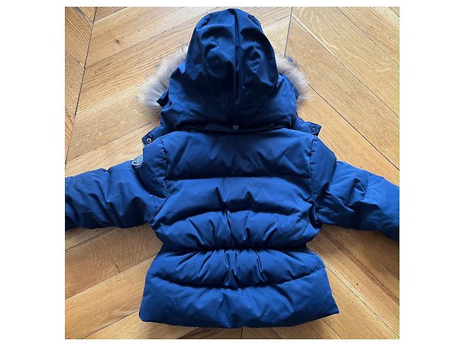 Piumino Bonpoint in piuma d'oca blu navy 4 anni - vista 5