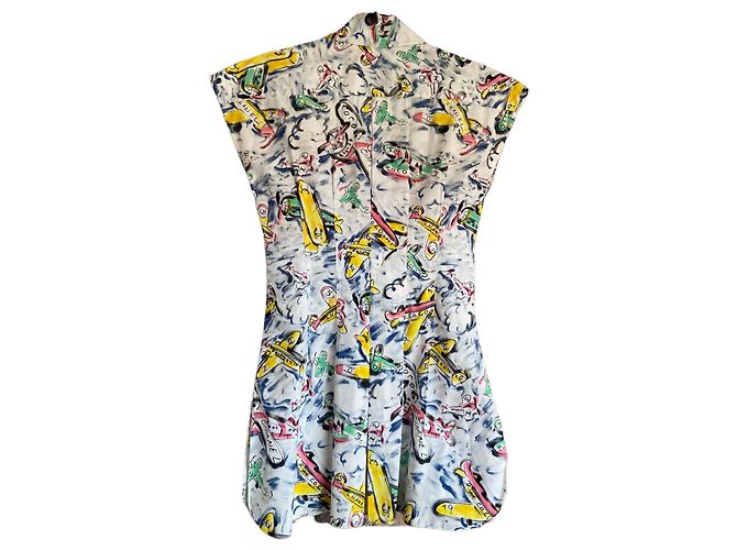 Camicia Chanel SS 94 Stampa CC Aeroplano Multicolore - vista 4