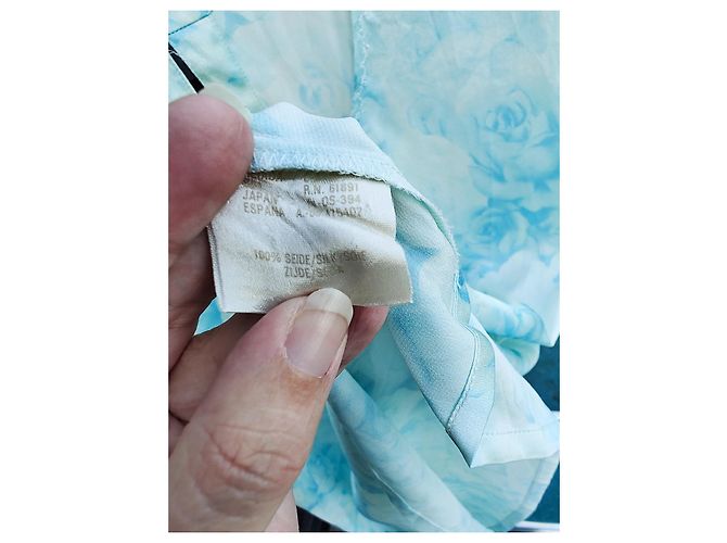 Escada Margaretha Ley Seidenbluse Hellblau - Ansicht 6