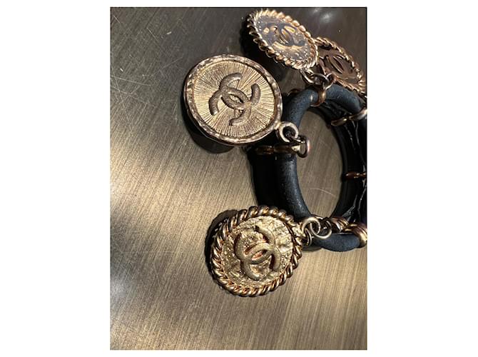 Chanel Armbänder Schwarz Golden - Ansicht 3